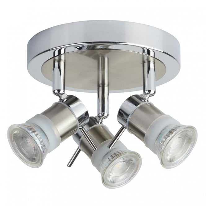 ARIES IP44 bathroom ceiling spotlight cluster 3 spots