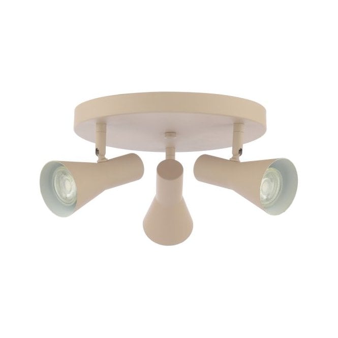 Arnel 3 Light Cluster Ceiling Spotlight Satin Taupe