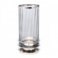 ARNO Table Lamp with Prismatic Smoked Glass with Polished Nickel Detailing