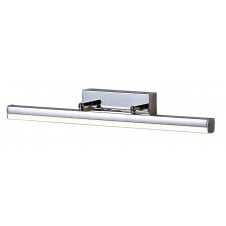 large modern LED picture light in chrome