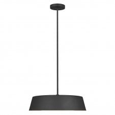 ASHER 5 light ceiling pendant in black with gold leaf inner