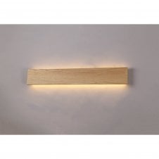 ASHER LED wall light in a sand oak finish with 3 year warranty