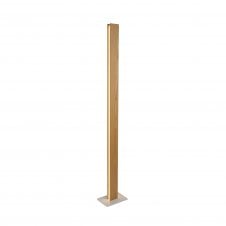 ASHER modern LED floor lamp in an oak finish with 3 year warranty