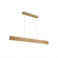 ASHER modern LED oak finish ceiling pendant bar light with 3 year warranty