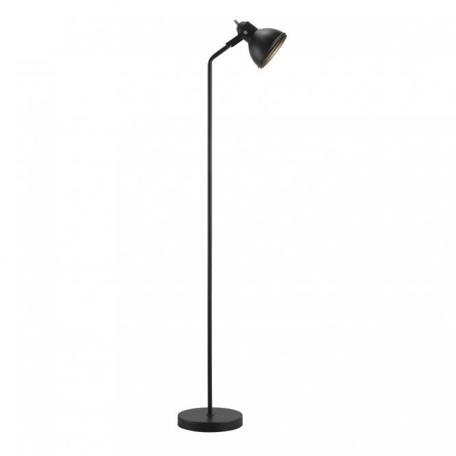 ASLAK floor lamp in black finish