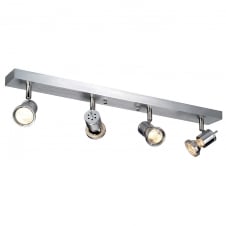 ASTO IV four light ceiling spot light (brushed aluminium)
