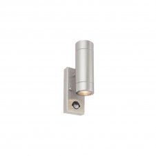 ATLANTIS PIR Exterior 2 Light Wall Light Cylinder Marine Grade Stainless Steel