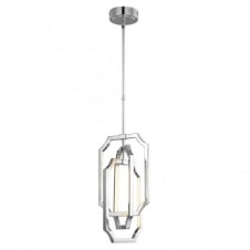 modern polished chrome LED ceiling pendant light