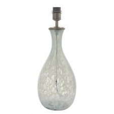 AURA Glass Table Lamp in White And Grey | Base Only