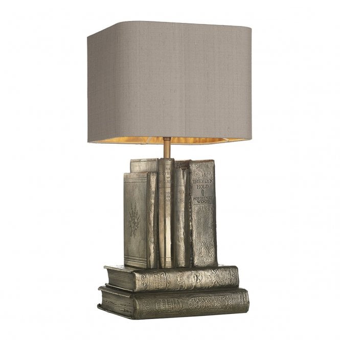 AUTHOR rustic table lamp in bronze with truffle shade