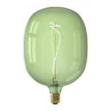 decorative green glass LED light bulb
