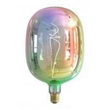 decorative iridescent glass LED light bulb