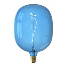 decorative blue glass LED light bulb