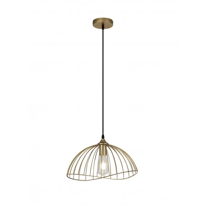 AVIARY Dome 1 Light Ceiling Pendant in Gold