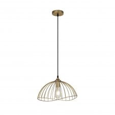 AVIARY Dome 1 Light Ceiling Pendant in Gold