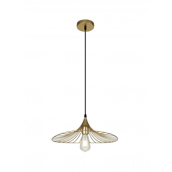AVIARY Shallow 1 Light Ceiling Pendant in Gold
