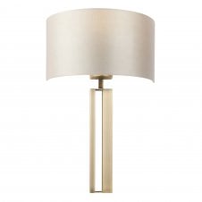 BAILEY Wall Light in Matt Brass with Mink Shade