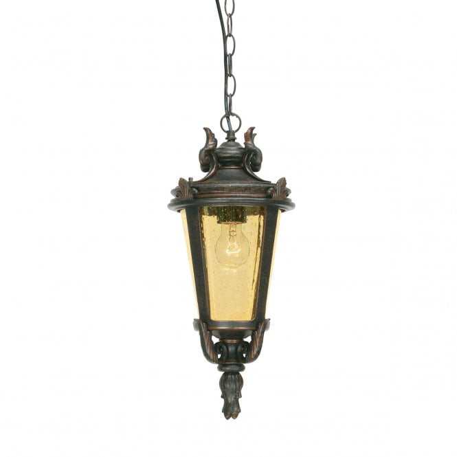 BALTIMORE bronze hanging porch lantern (medium)