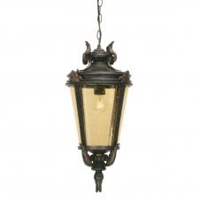 Bronze Traditional Hanging Porch Lantern 