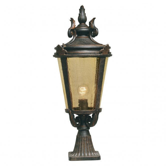BALTIMORE traditional bronze finish pedestal post light (large)