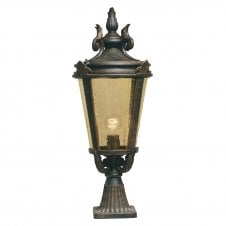 Traditional Bronze Finish Pedestal Post Light