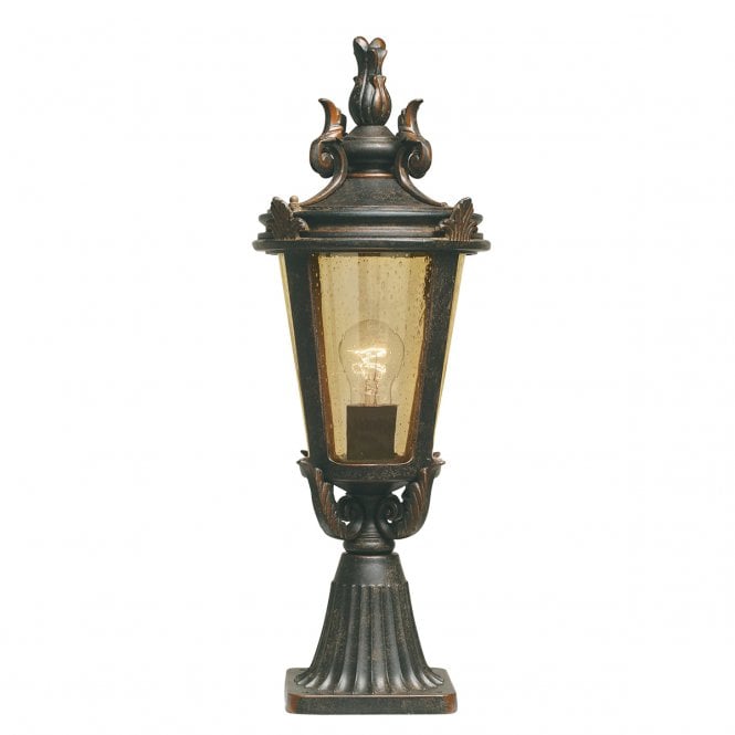 BALTIMORE traditional bronze finish pedestal post light (medium)