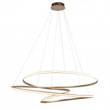BANDEROL Ceiling Pendant Gold with matt white diffuser