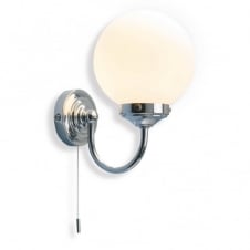 BARCLAY traditional chrome bathroom wall light