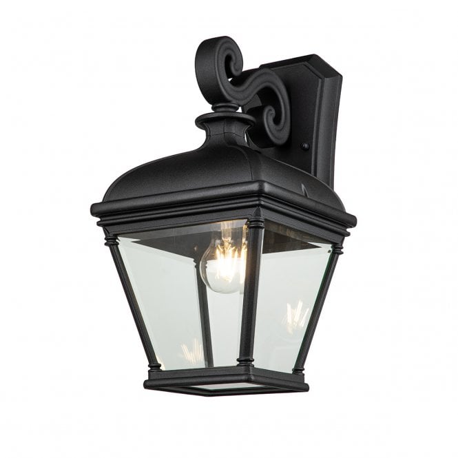 BAYVIEW Large Wall Lantern Aluminium, Clear Bevelled Glass