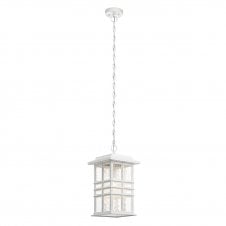 Coastal Square Outdoor Hanging Lantern White