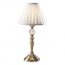 antique brass touch lamp with shade