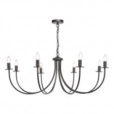 matt black 8 light pendant