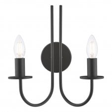 matte black wall light