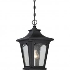 BEDFORD traditional outdoor hanging lantern in black