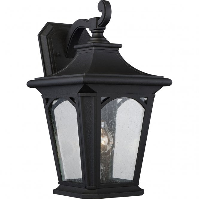 BEDFORD traditional outdoor wall lantern in black (large)