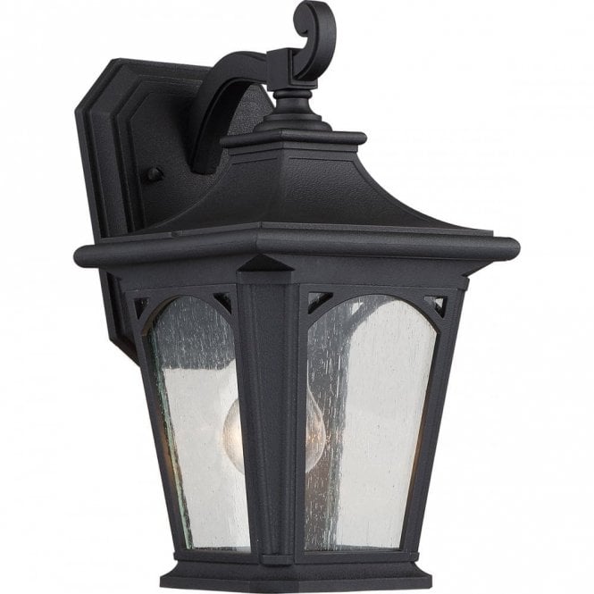 BEDFORD traditional outdoor wall lantern in black (small)