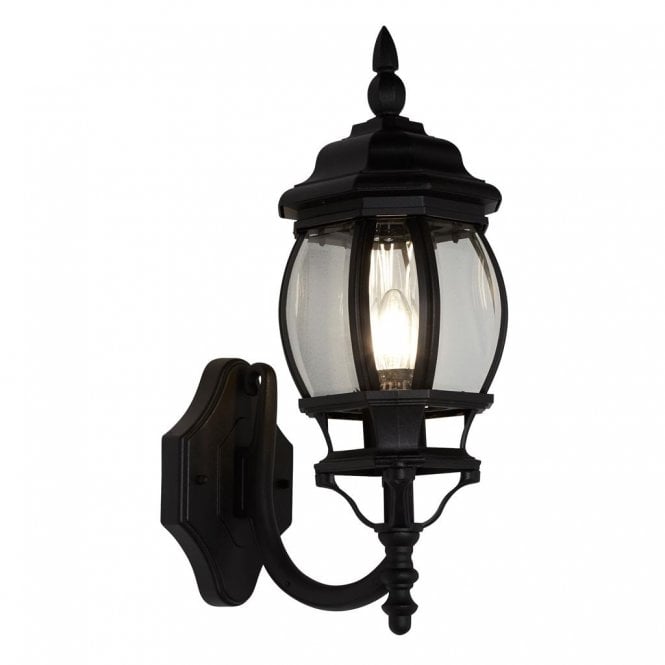 BEL AIRE traditional black outdoor wall lantern
