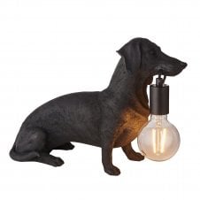 Cute Dog Lamp | Dacschund Table Lamp | Black