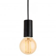 BERKELEY contemporary black ceiling pendant with LED bulb