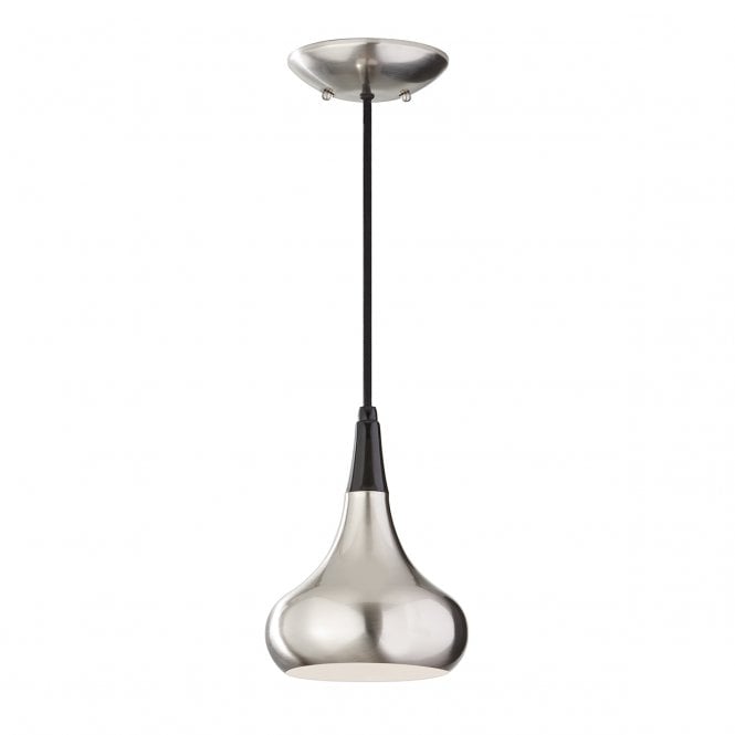 BESO contemporary brushed steel ceiling pendant (small)