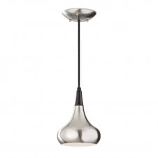 contemporary brushed steel ceiling pendant light