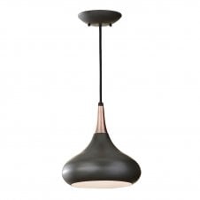 dark bronze single ceiling pendant light