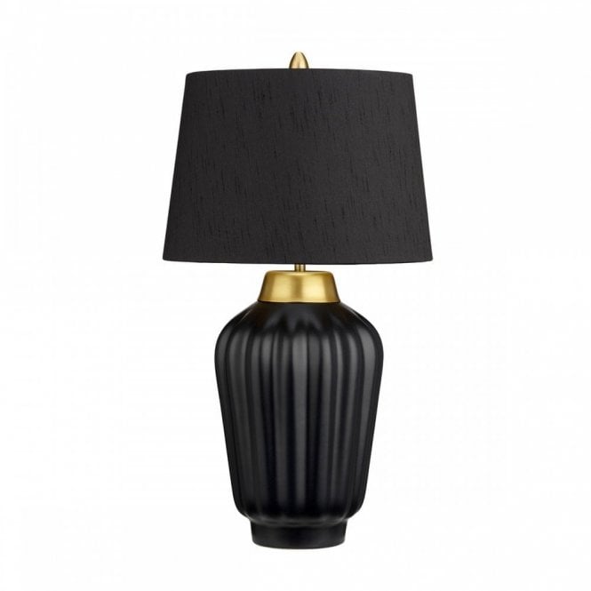 BEXLEY Table Lamp in Black & Brushed Brass with Shade