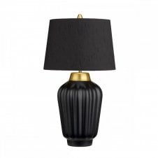 BEXLEY Table Lamp in Black & Brushed Brass with Shade