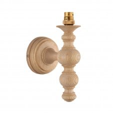 natural ash wooden wall light bracket