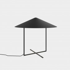 BIG LED Table Touch Lamp in Metallic Black