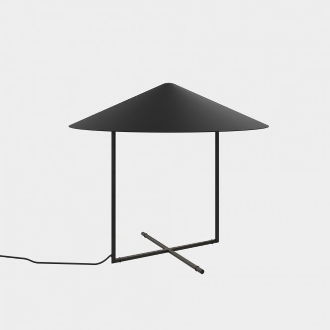 BIG LED Table Touch Lamp in Metallic Black