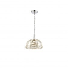 BIJOU Small Dome Pendant | 2 Light E27 | Polished Nickel | Handcrafted