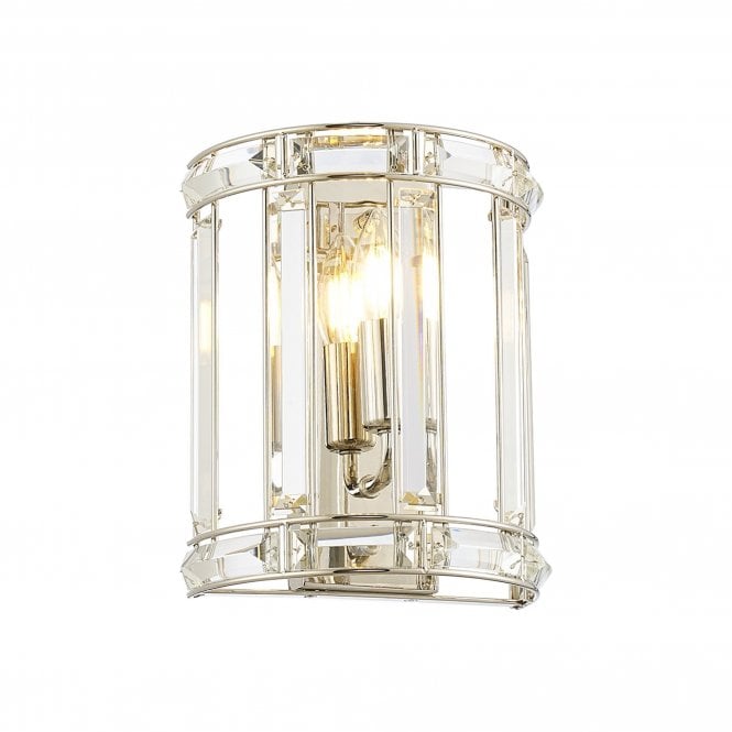 BIJOU Wall Light | 1 Light E14 | Polished Nickel | Handcrafted