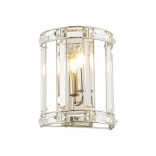 BIJOU Wall Light | 1 Light E14 | Polished Nickel | Handcrafted